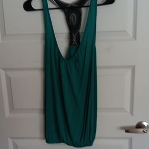Women's Teal Sleeveless Racerback Tank Top